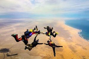 Skydiving in Swakopmund Namibia